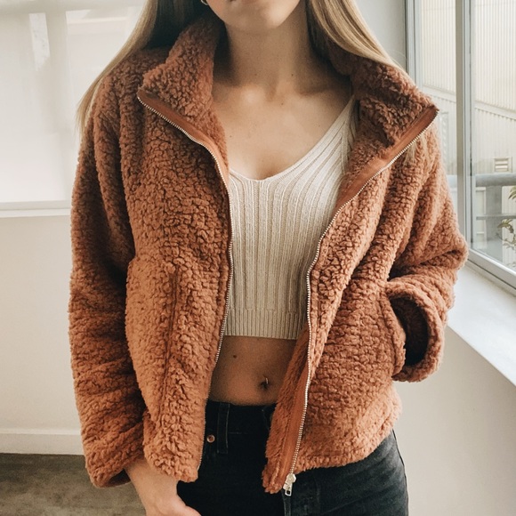 Camel Teddy Jacket - Picture 2 of 6